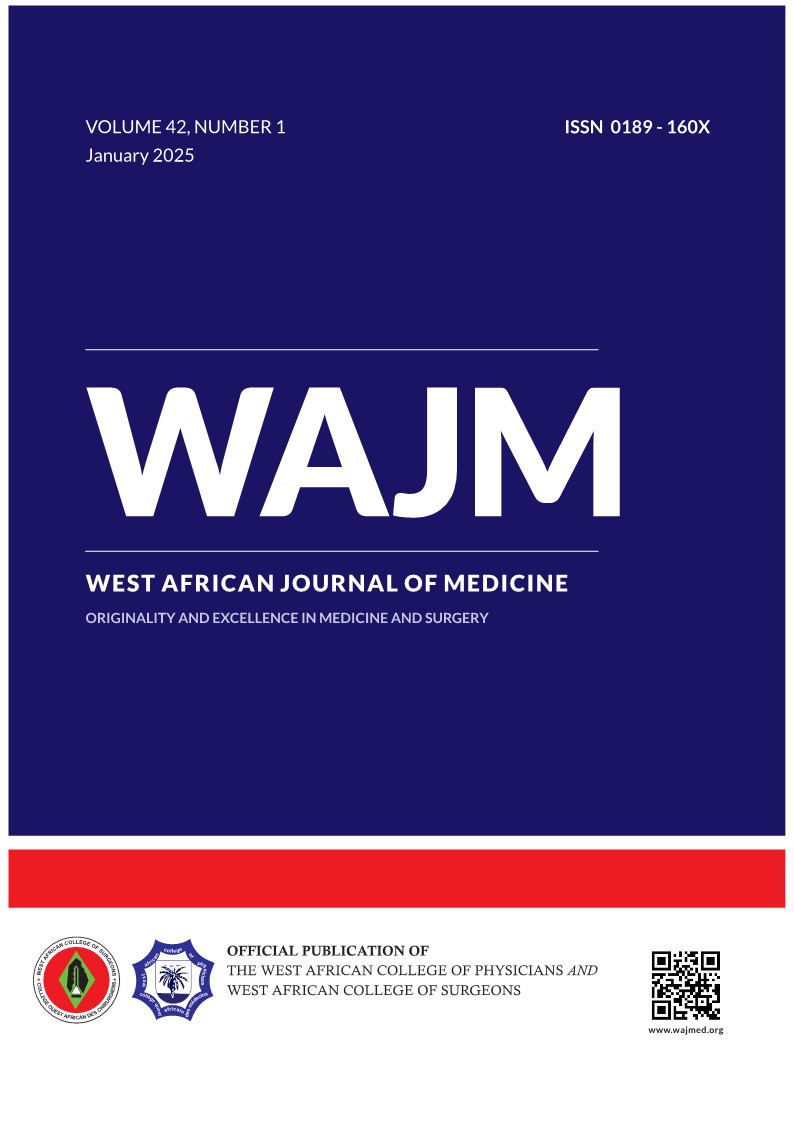 					View Vol. 42 No. 1 (2025): The West Africa Journal of Medicine
				